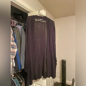 Black Loft cardigan size XL